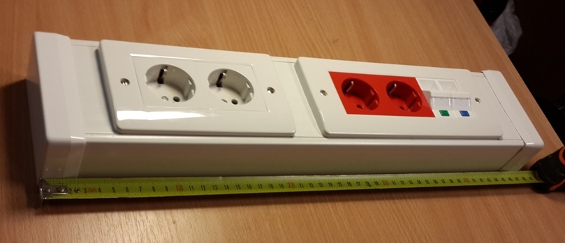 Монтаж блока розеток